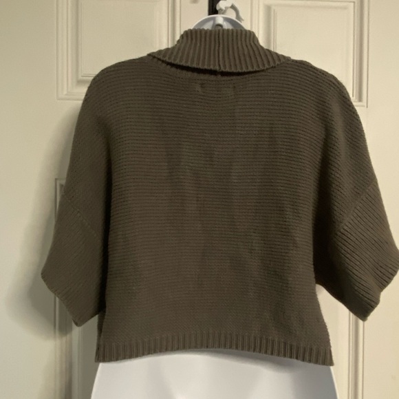 T27a- OLD NAVY Gray Ribbed Knit Open Front Cardigan - Picture 7 of 8